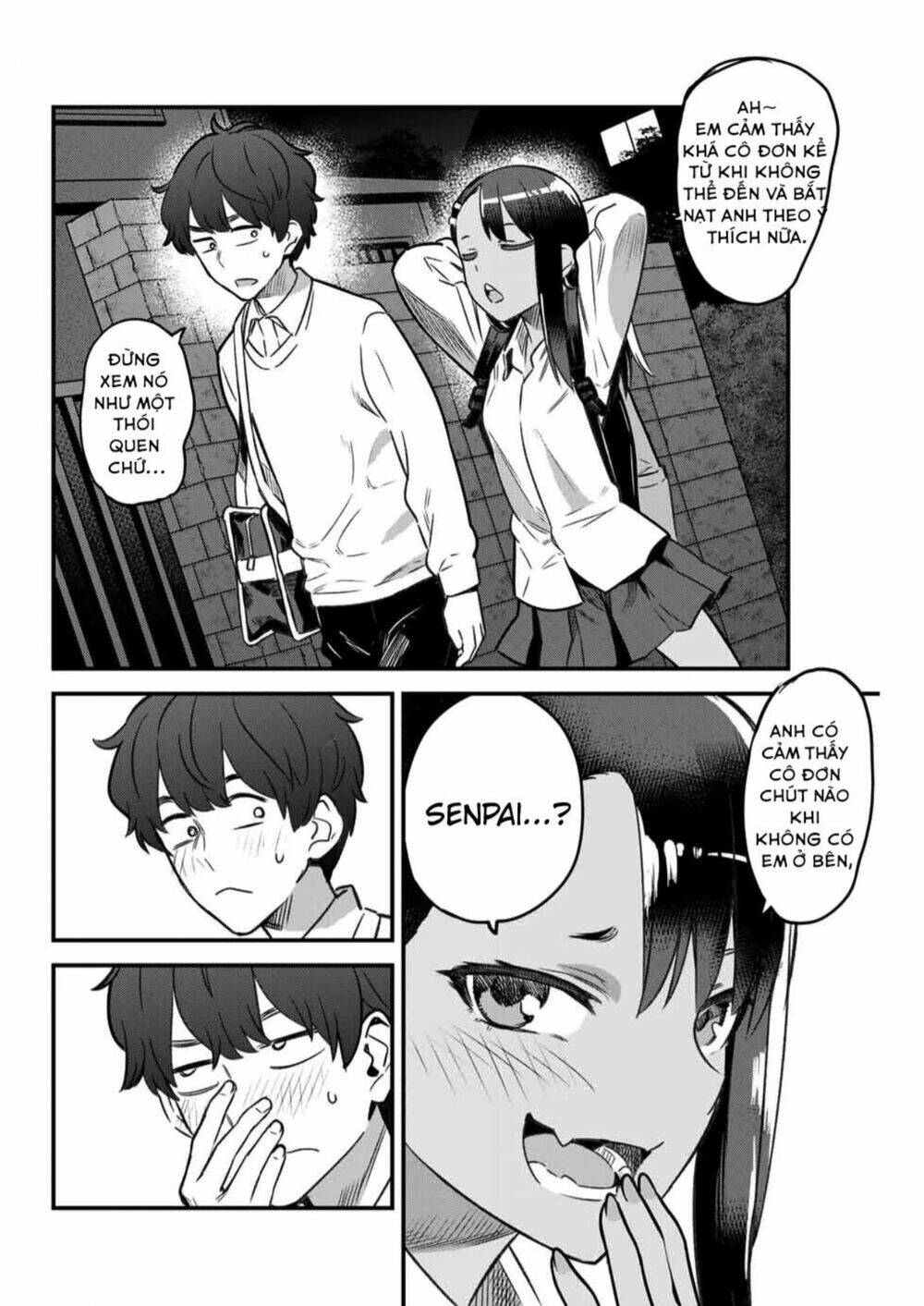 please don't bully me - nagatoro-san chapter 85: anh cảm thấy cô đơn khi không có em bên cạnh phải không, senpai? - Trang 2